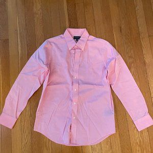 NWOT Boys Ralph Lauren pink Oxford Dress /Button Down Shirt Size 16